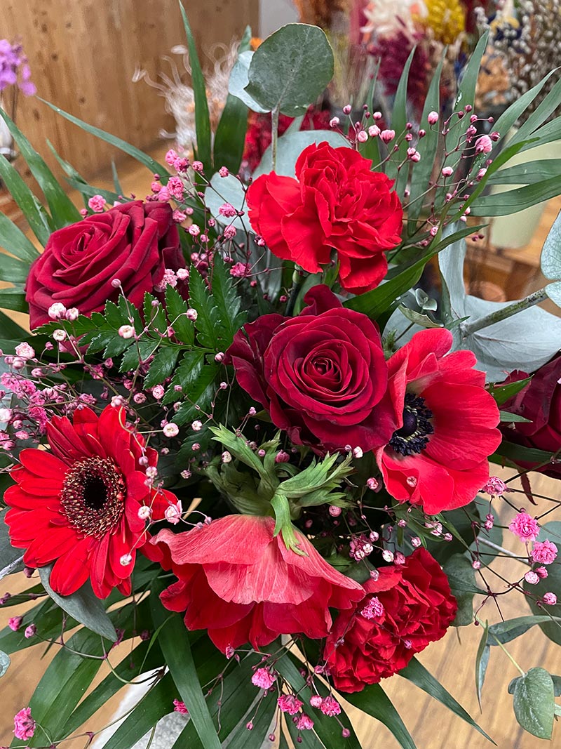 Bouquet de fleurs pensé pour une déclaration d’amour tendre et sincère