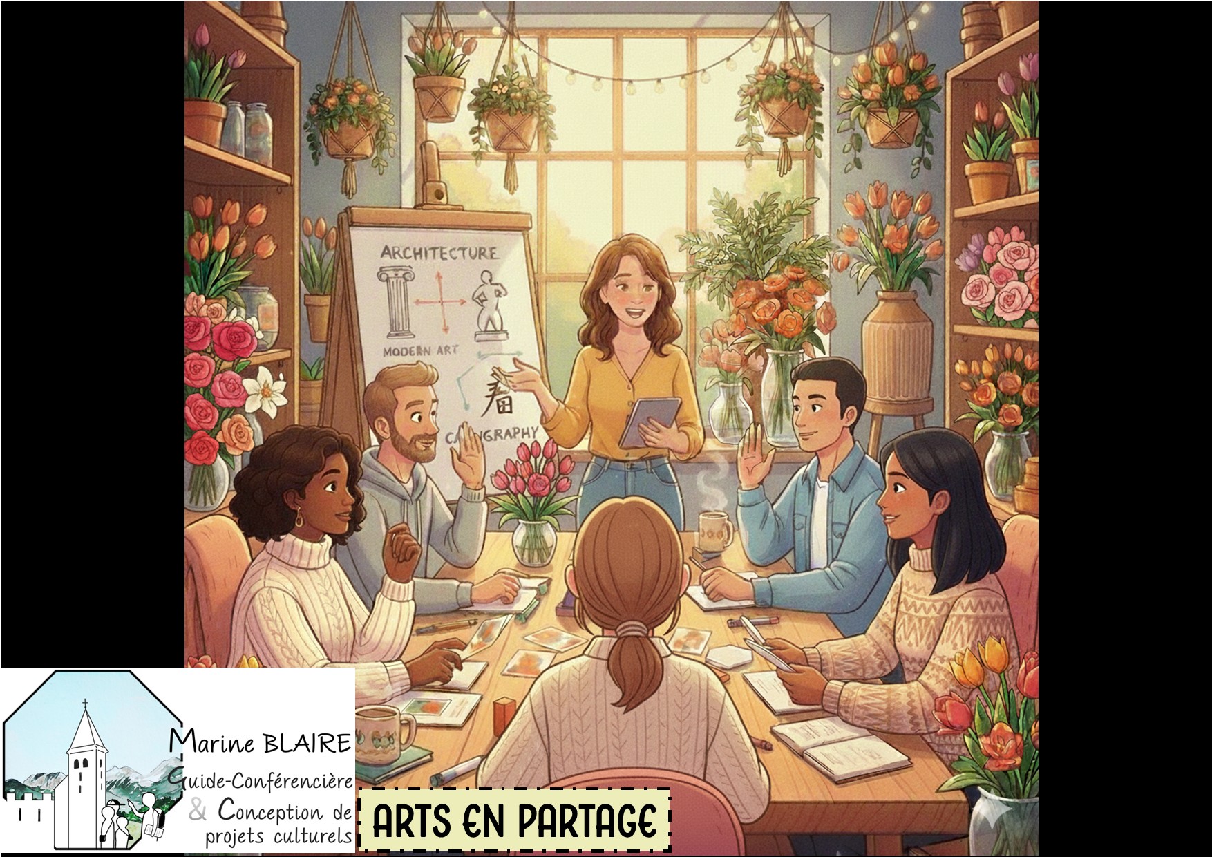 Arts en partage chez Pom Violette