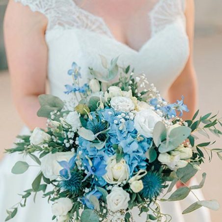 Commande de fleurs en préparation